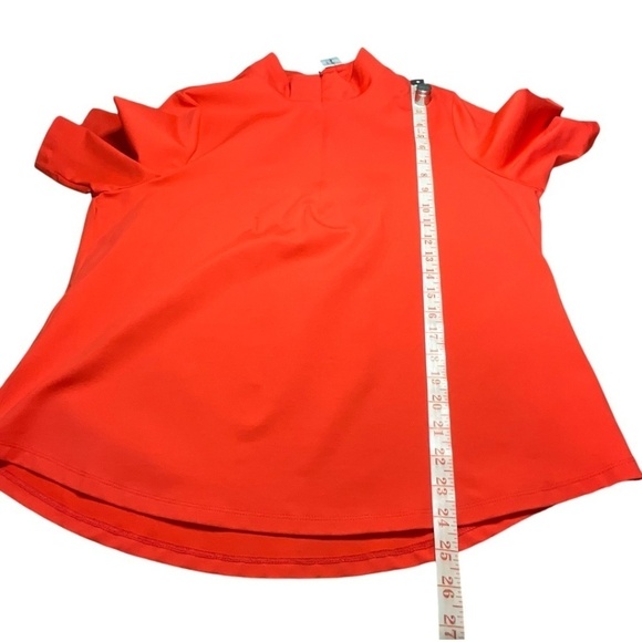 TOMMY BAHAMA  Coral Orange Aubrey IslandZone® Half Zip Women's Top US Sz XL NWT - Picture 7 of 9
